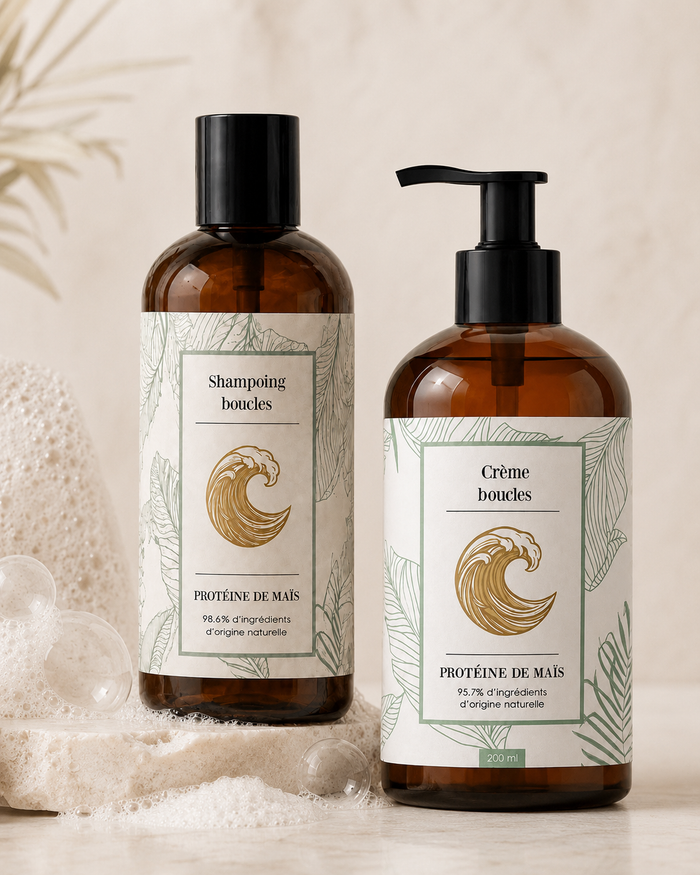 Duo Boucles — Shampoing Boucles + Crème Boucles